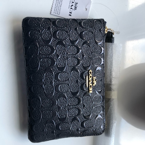 Handbags - Navy coach wristlet